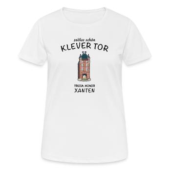 Xanten, Klever Tor,, Deutschland - Frauen T-Shirt atmungsaktiv - Weiß - Vorne - AI Model Female 172 dark (172cm)