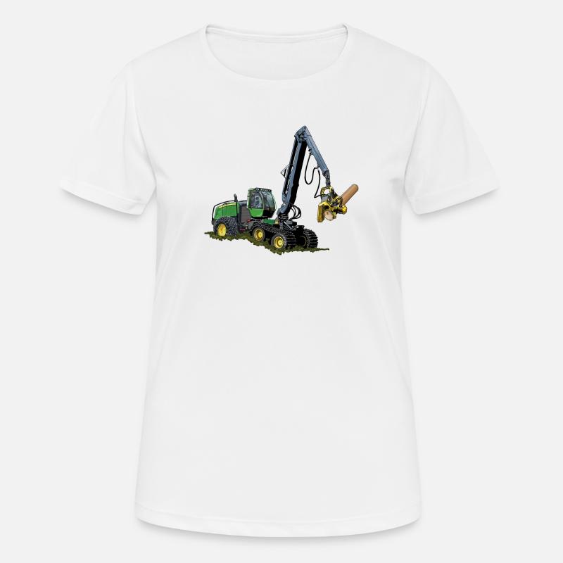 Moissonneuse-batteuse, Moissonneuse-batteuse - T-shirt respirant Femme - blanc