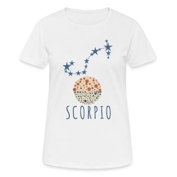 The constellation of Scorpius - Women's Breathable T-Shirt - white - Front - AI Model Female 172 dark (172cm)