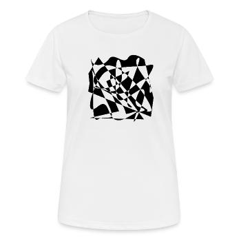 Himmlisches Mandala Kunstdruck - Frauen T-Shirt atmungsaktiv - Weiß - Vorne - AI Model Female 172 dark (172cm)