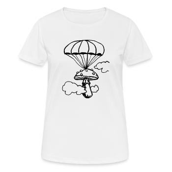 Floating fungus - Women's Breathable T-Shirt - white - Front - AI Model Female 172 dark (172cm)