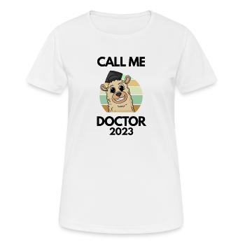 Doctoral thesis Doctorate Doctorate 2023 Doctor - Women's Breathable T-Shirt - white - Front - AI Model Female 172 dark (172cm)