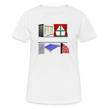 Protection solaire 00 - T-shirt respirant Femme - blanc - Devant - AI Model Female 172 dark (172cm)