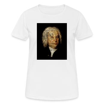 Johann Sebastian Bach - Frauen T-Shirt atmungsaktiv - Weiß - Vorne - AI Model Female 172 dark (172cm)