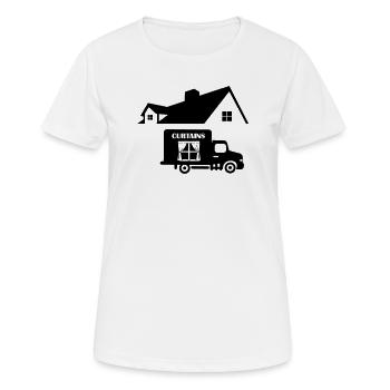 Livraison de camions Protection solaire à domicile - T-shirt respirant Femme - blanc - Devant - AI Model Female 172 dark (172cm)