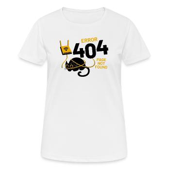 Erreur 404 Page introuvable - T-shirt respirant Femme - blanc - Devant - AI Model Female 172 dark (172cm)