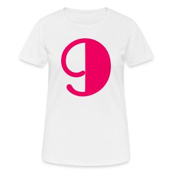 9. ALLES GUTE ZUM GEBURTSTAG. ALLES GUTE ZUM GEBURTSTAG! - Frauen T-Shirt atmungsaktiv - Weiß - Vorne - AI Model Female 172 dark (172cm)
