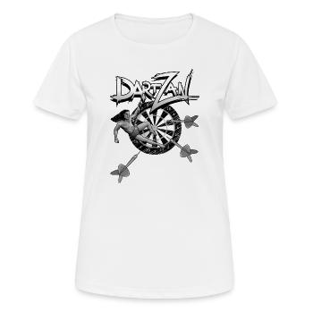 Darts with Darzan - Women's Breathable T-Shirt - white - Front - AI Model Female 172 dark (172cm)
