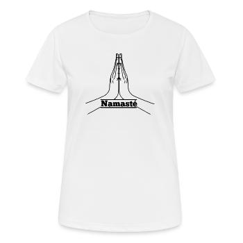 Namaste - Women's Breathable T-Shirt - white - Front - AI Model Female 172 dark (172cm)