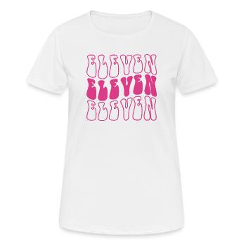 Eleven 11th Birthday For Girls 11 Years Old - Women's Breathable T-Shirt - white - Front - AI Model Female 172 dark (172cm)