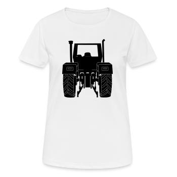 Farm Tractor Rear - Women's Breathable T-Shirt - white - Front - AI Model Female 172 dark (172cm)