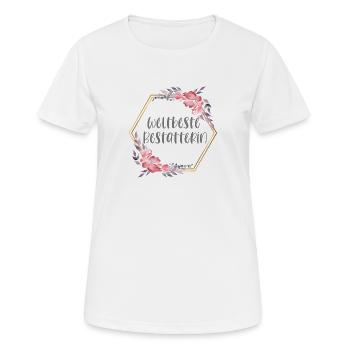 Weltbeste Bestatterin Bestattung Beruf Geschenk - Frauen T-Shirt atmungsaktiv - Weiß - Vorne - AI Model Female 172 dark (172cm)