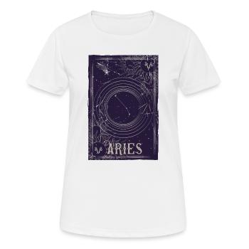 Widder Sternbild Himmlischer Ring - Frauen T-Shirt atmungsaktiv - Weiß - Vorne - AI Model Female 172 dark (172cm)