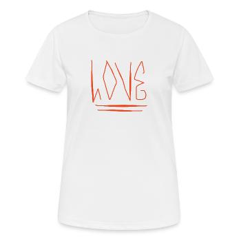 Love Liebe Amour - Women's Breathable T-Shirt - white - Front - AI Model Female 172 dark (172cm)