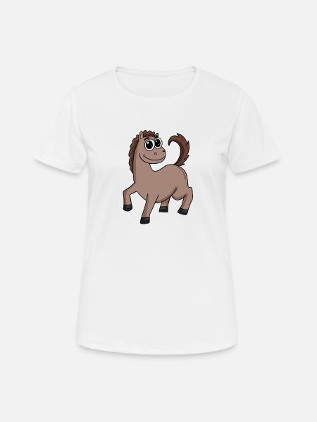 Pferd Pferdebesitzer - Frauen T-Shirt atmungsaktiv - Weiß