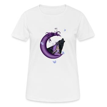 Fairy on the Moon - Women's Breathable T-Shirt - white - Front - AI Model Female 172 dark (172cm)