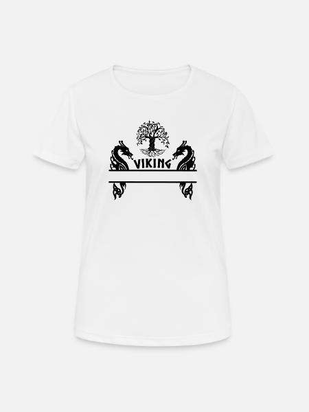 Wikinger-Namensschild Yggdrasil Wikinger - Frauen T-Shirt atmungsaktiv - Weiß