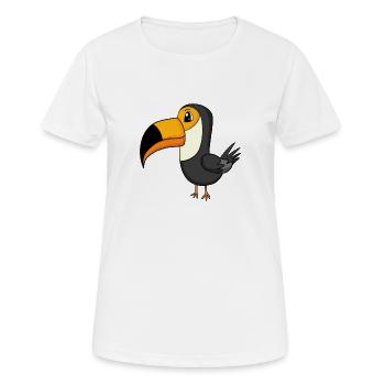 Toucans Bird Birds Motif - T-shirt respirant Femme - blanc - Devant - AI Model Female 172 dark (172cm)