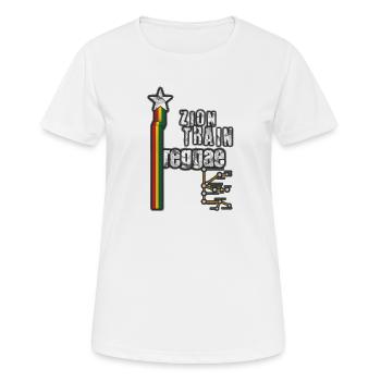 reggae stern plus - Frauen T-Shirt atmungsaktiv - Weiß - Vorne - AI Model Female 172 dark (172cm)