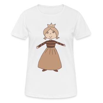 kleine prinzessin - Frauen T-Shirt atmungsaktiv - Weiß - Vorne - AI Model Female 172 dark (172cm)