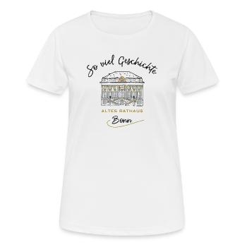 Altes Rathaus Bonn - Frauen T-Shirt atmungsaktiv - Weiß - Vorne - AI Model Female 172 dark (172cm)
