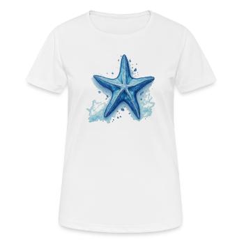 Seestern - Frauen T-Shirt atmungsaktiv - Weiß - Vorne - AI Model Female 172 dark (172cm)