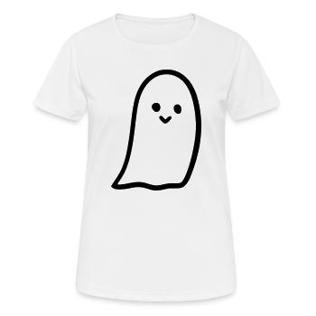 Gespenst - Frauen T-Shirt atmungsaktiv - Weiß - Vorne - AI Model Female 172 dark (172cm)