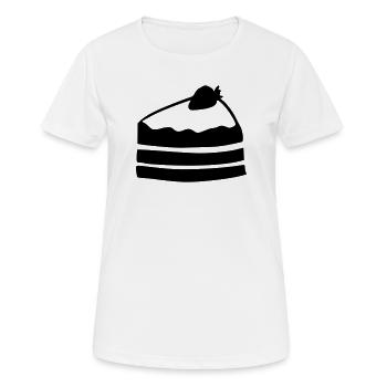 Piece of cake - Women's Breathable T-Shirt - white - Front - AI Model Female 172 dark (172cm)