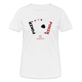 Poker - T-shirt respirant Femme - blanc - Devant - AI Model Female 172 dark (172cm)
