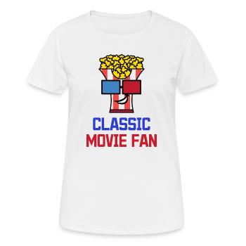 Popcorn Statement Films Filmabend Kinoaben - T-shirt respirant Femme - blanc - Devant - AI Model Female 172 dark (172cm)