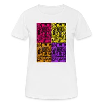 Musik für immer! - Frauen T-Shirt atmungsaktiv - Weiß - Vorne - AI Model Female 172 dark (172cm)
