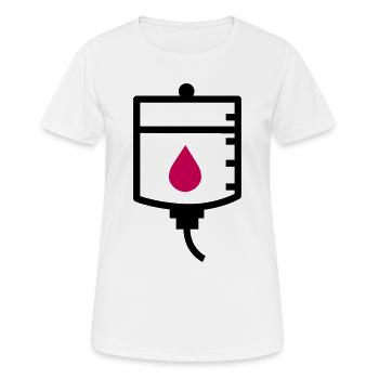 Arzt Therapie Behandlung Tropf - Frauen T-Shirt atmungsaktiv - Weiß - Vorne - AI Model Female 172 dark (172cm)