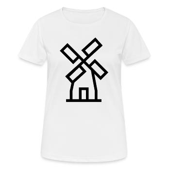 Windmill windmill air energy - Women's Breathable T-Shirt - white - Front - AI Model Female 172 dark (172cm)