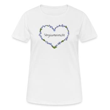 Forget-me-not - Women's Breathable T-Shirt - white - Front - AI Model Female 172 dark (172cm)