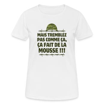 film culte, septième compagnie,7ème compagnie - T-shirt respirant Femme - blanc - Devant - AI Model Female 172 dark (172cm)
