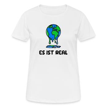 Umwelt Mutter Erde Natur Statement Naturschutz - Frauen T-Shirt atmungsaktiv - Weiß - Vorne - AI Model Female 172 dark (172cm)