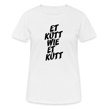 Köln Et Kütt Wie Et Kütt Kölner Grundgesetz Kölsch - Women's Breathable T-Shirt - white - Front - AI Model Female 172 dark (172cm)