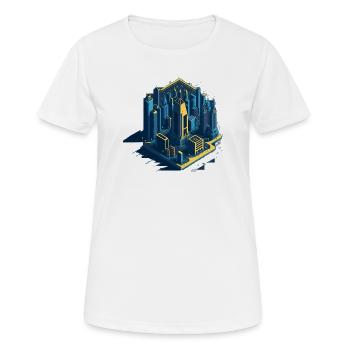Reissbrett - Frauen T-Shirt atmungsaktiv - Weiß - Vorne - AI Model Female 172 dark (172cm)