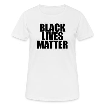 BLACK LIVES MATTER - Women's Breathable T-Shirt - white - Front - AI Model Female 172 dark (172cm)