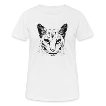 Cat 1 - Women's Breathable T-Shirt - white - Front - AI Model Female 172 dark (172cm)