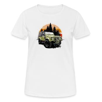 Waldweg-Verteidiger - Frauen T-Shirt atmungsaktiv - Weiß - Vorne - AI Model Female 172 dark (172cm)