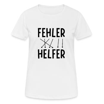 Fehler sind Helfer - Frauen T-Shirt atmungsaktiv - Weiß - Vorne - AI Model Female 172 dark (172cm)