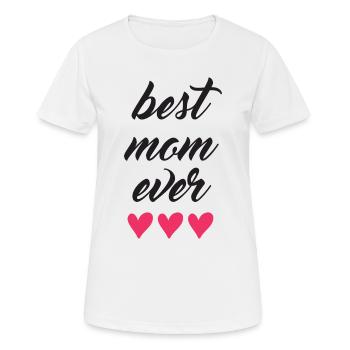 Beste Mutter aller Zeiten - Frauen T-Shirt atmungsaktiv - Weiß - Vorne - AI Model Female 172 dark (172cm)
