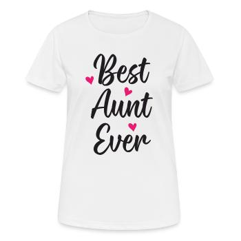 Beste Tante aller Zeiten - Frauen T-Shirt atmungsaktiv - Weiß - Vorne - AI Model Female 172 dark (172cm)