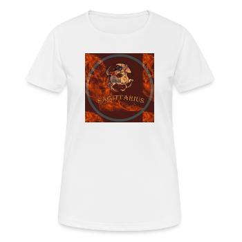 Sagittaire - T-shirt respirant Femme - blanc - Devant - AI Model Female 172 dark (172cm)