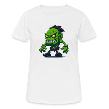 Totem des Zombies - Frauen T-Shirt atmungsaktiv - Weiß - Vorne - AI Model Female 172 dark (172cm)