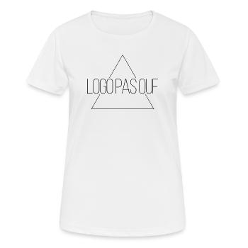 Logo pas ouf - Mais rigolo - T-shirt respirant Femme - blanc - Devant - AI Model Female 172 dark (172cm)