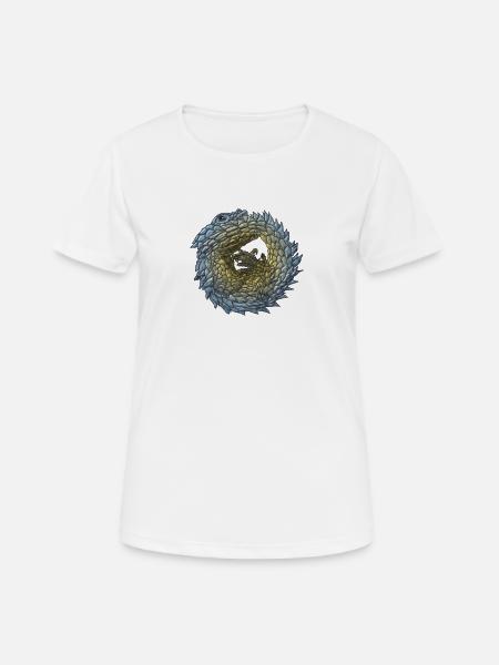 Armadillo Lizzard - Women's Breathable T-Shirt - white