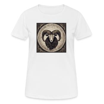 Zodiac Aries - Frauen T-Shirt atmungsaktiv - Weiß - Vorne - AI Model Female 172 dark (172cm)
