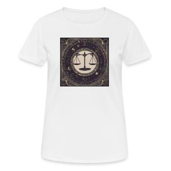 Zodiac Libra - Frauen T-Shirt atmungsaktiv - Weiß - Vorne - AI Model Female 172 dark (172cm)